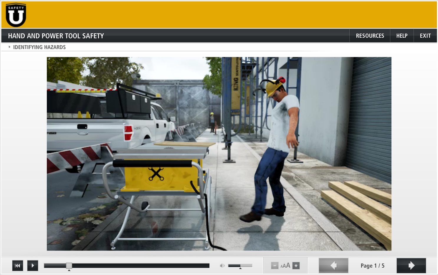 Hand and Power Tool Safety Overview Online Training Course